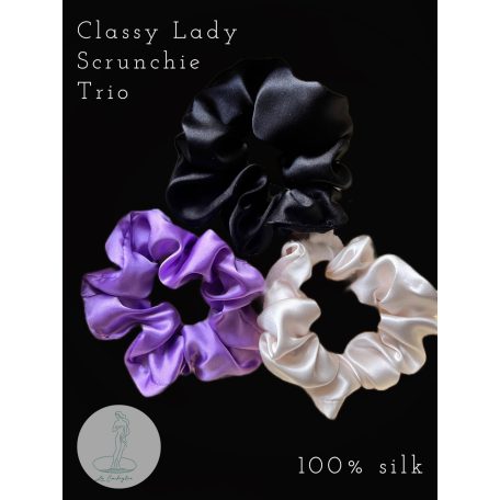 Classy Lady Scrunchie Trio 